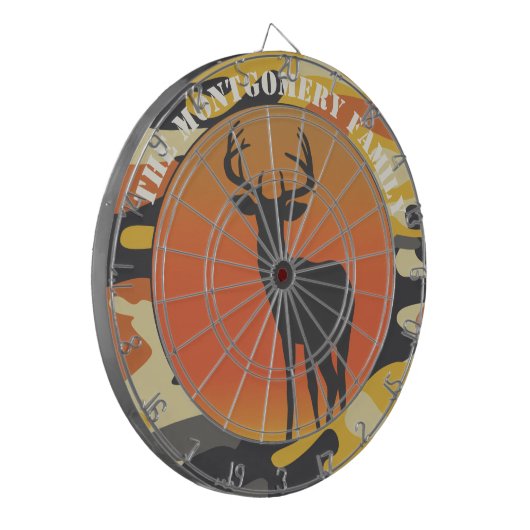 Whitetail Deer en Camo Dartbord (Voorkant Links)