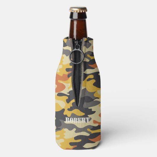 Whitetail Deer en Camo Flesjeskoeler (Fles Achterkant)