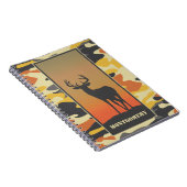 Whitetail Deer en Camo Spiral Notitieboek (Rechterzijde)