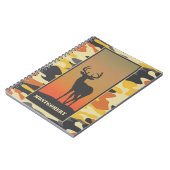 Whitetail Deer en Camo Spiral Notitieboek (Linkerzijde)