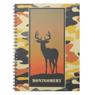 Whitetail Deer en Camo Spiral Notitieboek