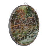 Whitetail Deer en Waterfall Dartbord (Voorkant Links)