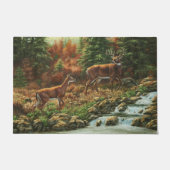 Whitetail Deer en Waterfall Deurmat (Voorkant)