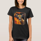 Whitetail Deer Face Fall Colors T-shirt (Voorkant)