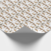 Whitetail Deer Family Wrapping Paper Cadeaupapier (Hoek)