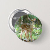 Whitetail Deer Fawn Button (Voorkant /achterkant)