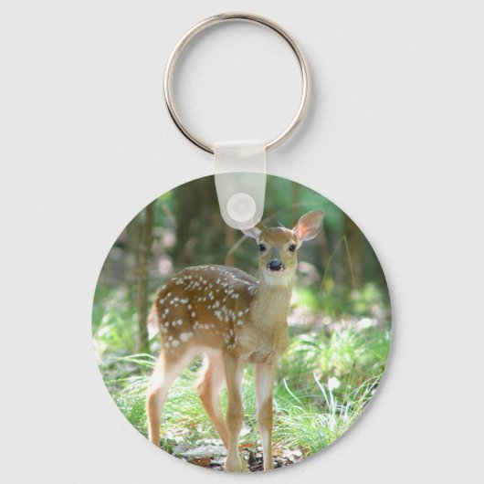 Whitetail Deer Fawn Sleutelhanger (Voorkant)