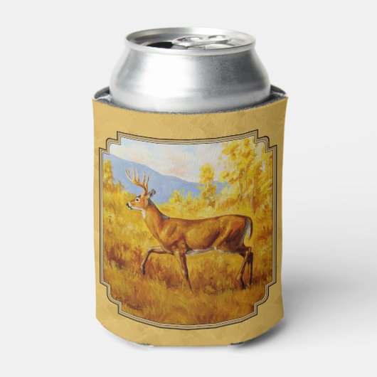 Whitetail Deer Golden Aspen Bossen Blikjeskoeler (Blikje Voorkant)