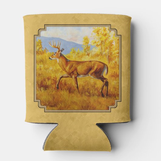 Whitetail Deer Golden Aspen Bossen Blikjeskoeler (Achterkant)