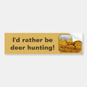 Whitetail Deer Golden Aspen Bossen Bumpersticker (Voorkant)