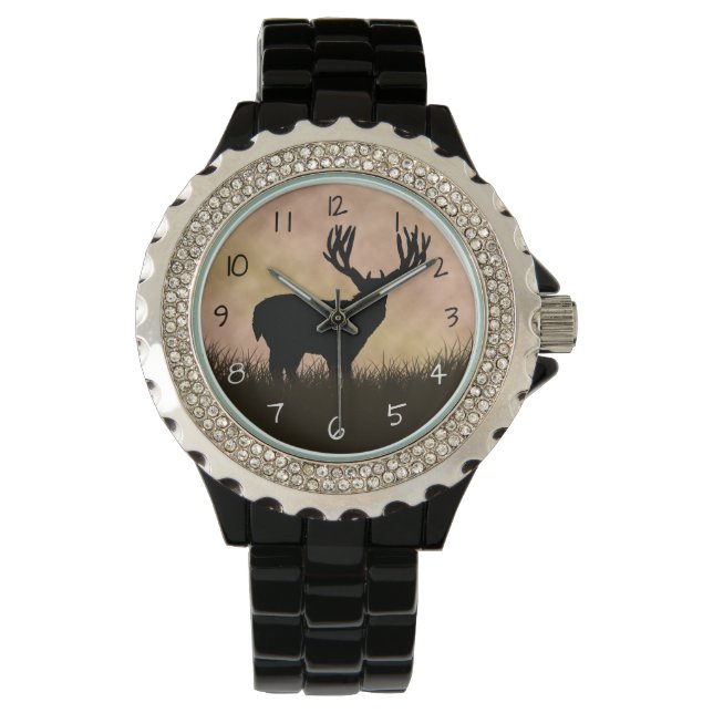 Whitetail Deer Horloge (Voorkant)