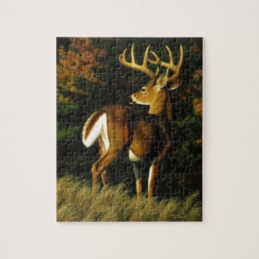 Whitetail Deer Hunter Monster Buck Legpuzzel (Verticaal)