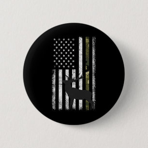 Whitetail Deer Hunting Hunter Elk Buck Camo Amerik Ronde Button 5,7 Cm