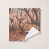 Whitetail Deer in de Natuur van de stijl van de Re Bad Handdoek (Wasdoekje)