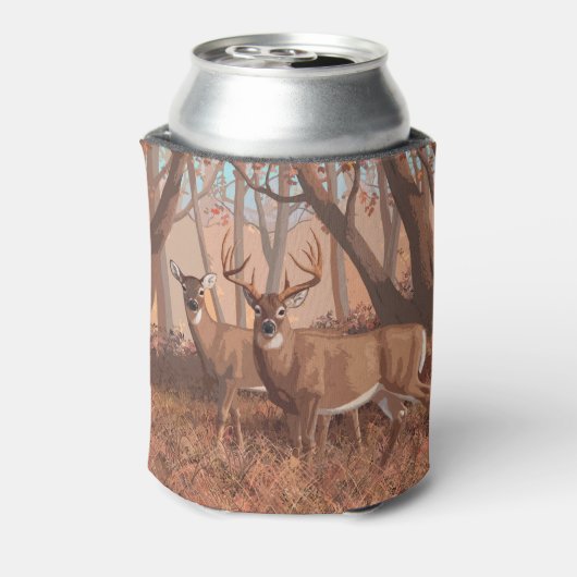 Whitetail Deer in de Natuur van de stijl van de Re Blikjeskoeler (Blikje Achterkant)