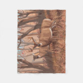Whitetail Deer in de Natuur van de stijl van de Re Fleece Deken (Voorkant)