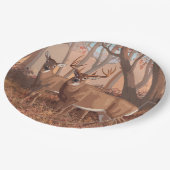 Whitetail Deer in de Natuur van de stijl van de Re Papieren Bordje (Gekanteld)