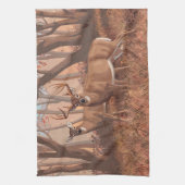 Whitetail Deer in de Natuur van de stijl van de Re Theedoek (Verticaal)