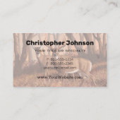 Whitetail Deer in de Natuur van de stijl van de Re Visitekaartje (Achterkant)