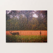 Whitetail Deer in een gebied Legpuzzel (Horizontaal)