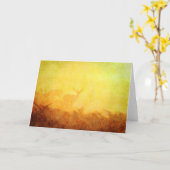 Whitetail Deer in Evening Wildlife Waterverf Art Kaart (Gele Bloem)