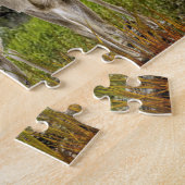 Whitetail Deer in Forest Collage Art Legpuzzel (Zijkant)