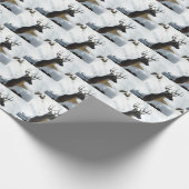 Whitetail Deer in sneeuw Cadeaupapier (Hoek)