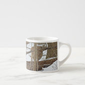 Whitetail Deer in sneeuw Espresso Kop (Rechts)