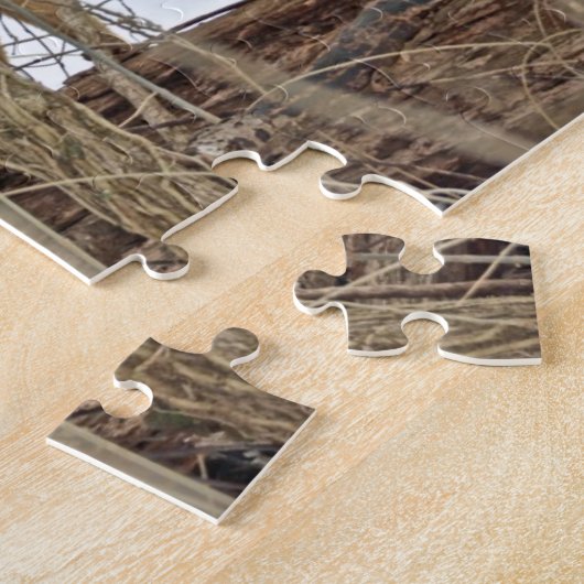 Whitetail Deer in sneeuw Legpuzzel (Zijkant)