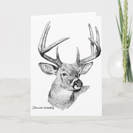 Whitetail Deer Kaart (Voorkant)
