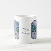 Whitetail Deer & Kerstboom Winter Scene Koffiemok (Center)