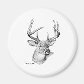 Whitetail Deer Magneet (Voorkant)