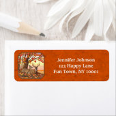 Whitetail Deer Maple Tree Oranje Etiket (Insitu)