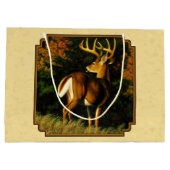 Whitetail Deer Monster Buck Yellow Groot Cadeauzakje (Achterkant)