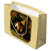 Whitetail Deer Monster Buck Yellow Groot Cadeauzakje (Achterkant Gekanteld)