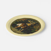 Whitetail Deer Monster Buck Yellow Papieren Bordje (Gekanteld)