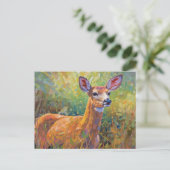 Whitetail Deer Mozaïek Briefkaart (Staand voorkant)