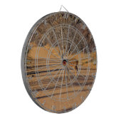 Whitetail Deer op een weg DART BOARD Dartbord (Voorkant Links)