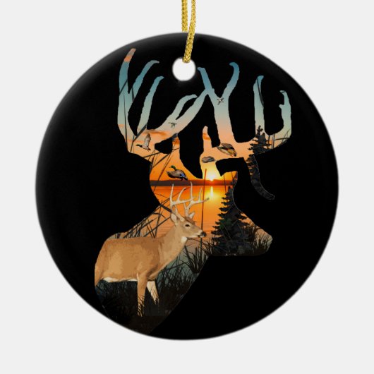  Whitetail Deer Ornament (Voorkant)