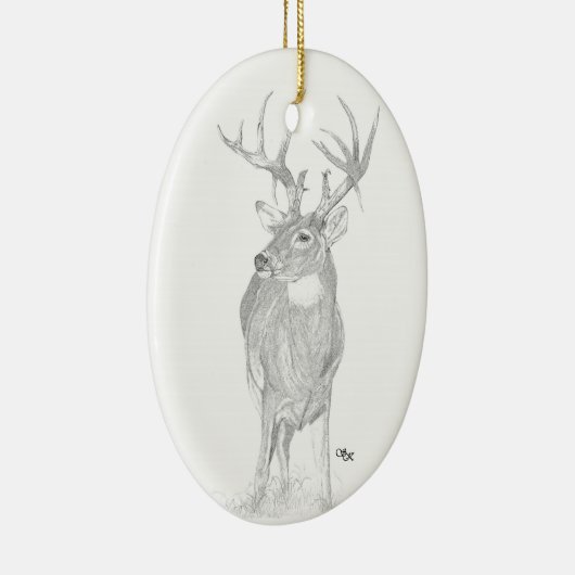 Whitetail Deer Ornament (Rechts)