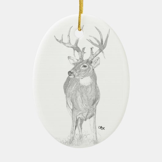 Whitetail Deer Ornament (Voorkant)