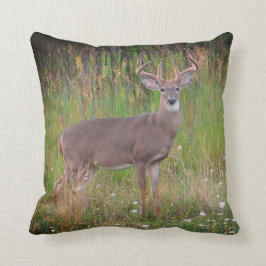 Whitetail Deer Portret Pillow Kussen
