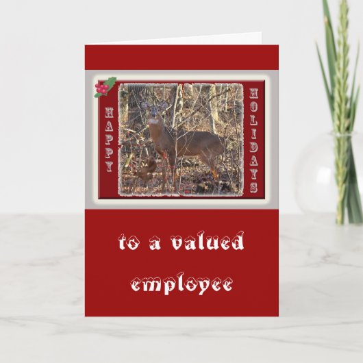 Whitetail Deer Prettige feestdagen (Voorkant)