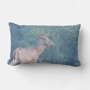Whitetail Deer Profile in Field Lumbar Pillow Buitenkussen