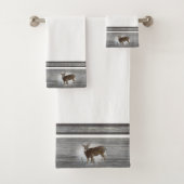 Whitetail Deer Rustic-ontwerp Bad Handdoek (Insitu)