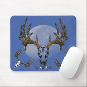 Whitetail Deer-schedel Muismat (Met muis)