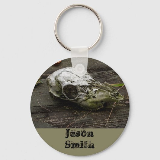 Whitetail Deer Skull Sleutelhanger (Voorkant)