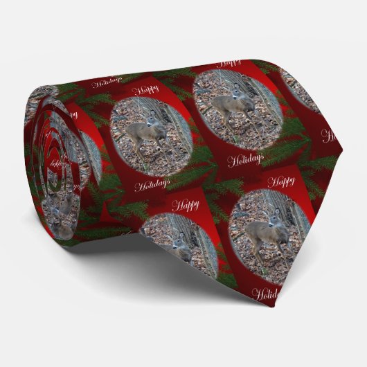 Whitetail Deer Spike Buck Series Stropdas (Opgerold)