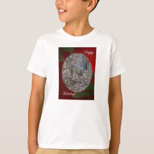 Whitetail Deer Spike Prettige feestdagen reeks T-shirt