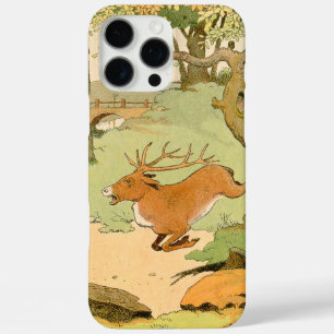 Whitetail Deer Stag Bolting in Forest iPhone 16 Pro Max Hoesje
